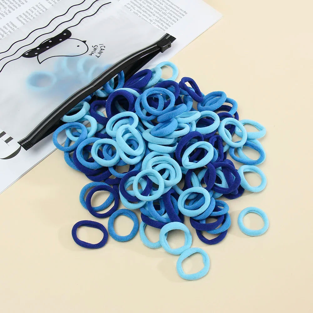 50 Pack Seamless Hair Ties Gentle No Damage Elastic - Smarsty