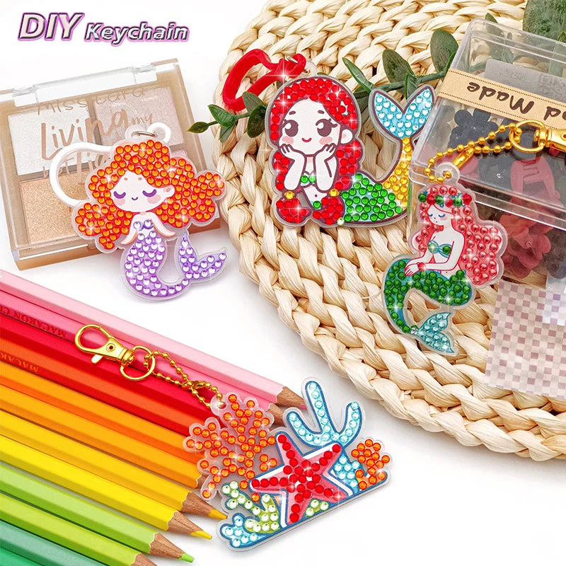 DIY Handmade Diamond Art Keychains Set for Kids - Smarsty