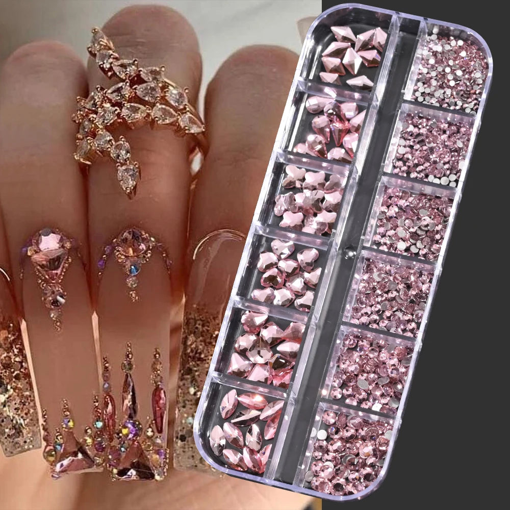 Mini Caviar Beads Nail Art Set with Magnetic Pen - Smarsty