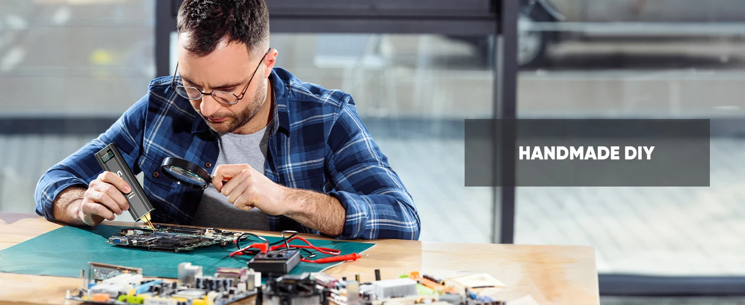 Seesii 80 Gears Mini Portable Spot Welder Spot Welder with Digital Display Upgraded Handheld Welding Nickel Sheets 0.1-0.2mm