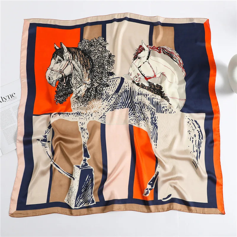 Luxury Women's Spring Polyester Scarf Soft Smooth Shawl - Smarsty