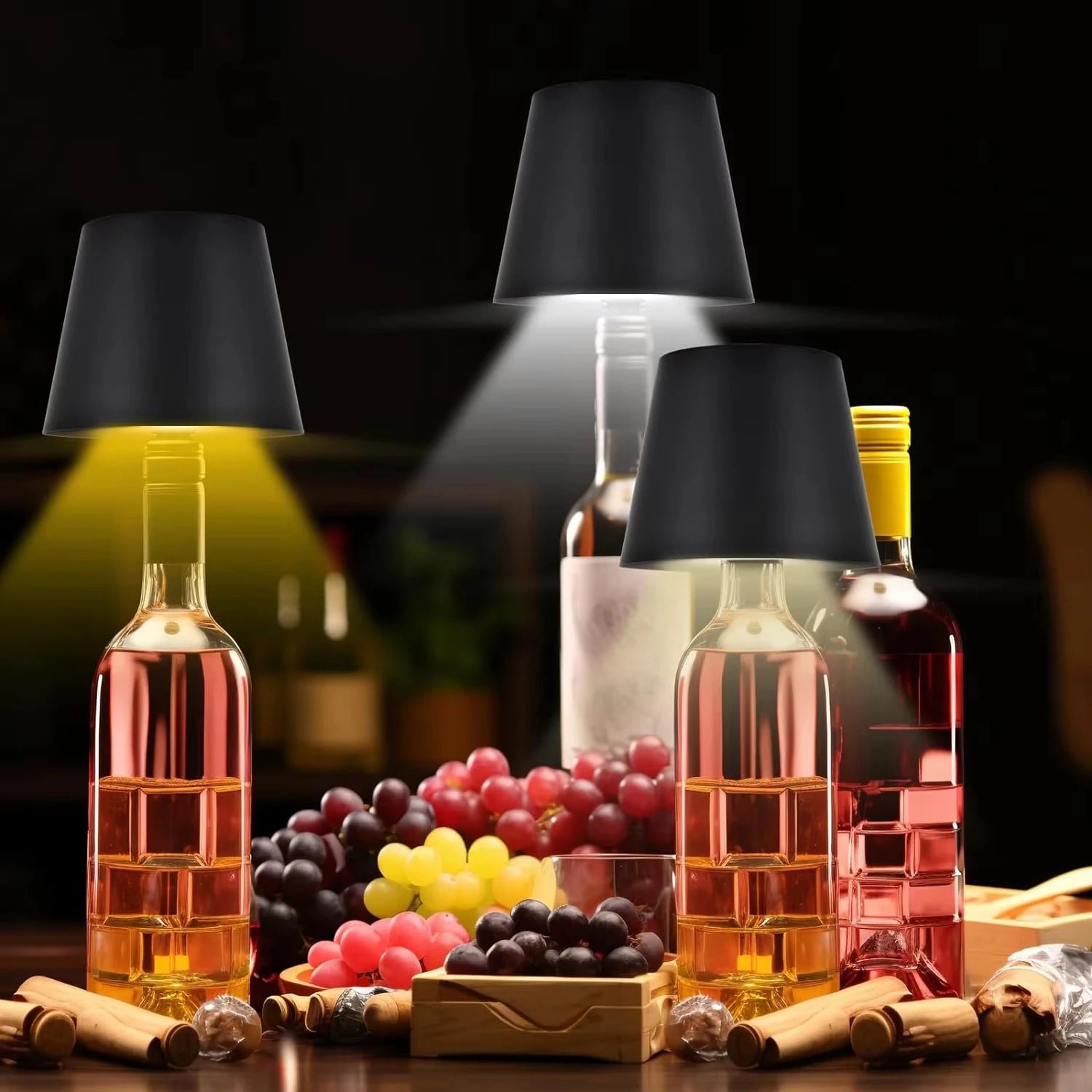 Dimmable Wireless Wine Bottle LED Table Lamp - Smarsty