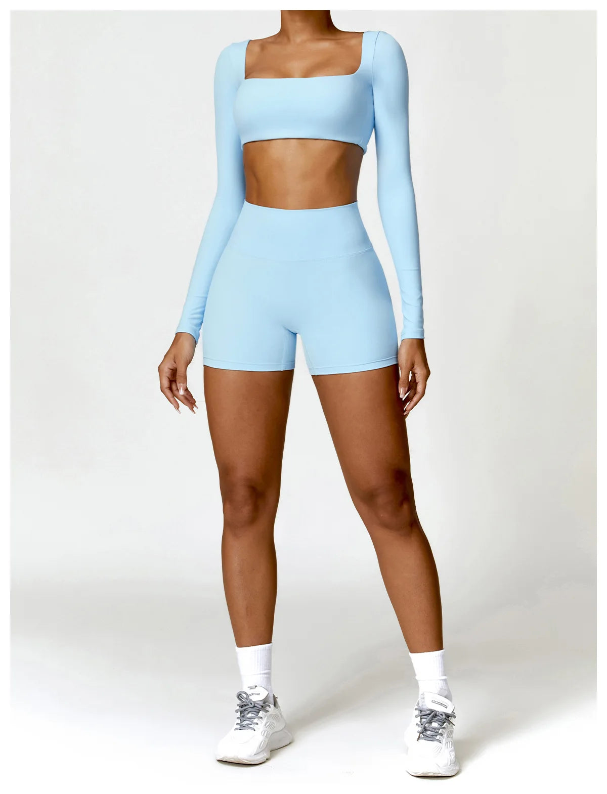 Ctenkevet Solid Color Women Fitness Quick-Dry Sport Short Women Cycling Soft Training Shorts Jog High Waist Yoga Short Legging - Smarsty