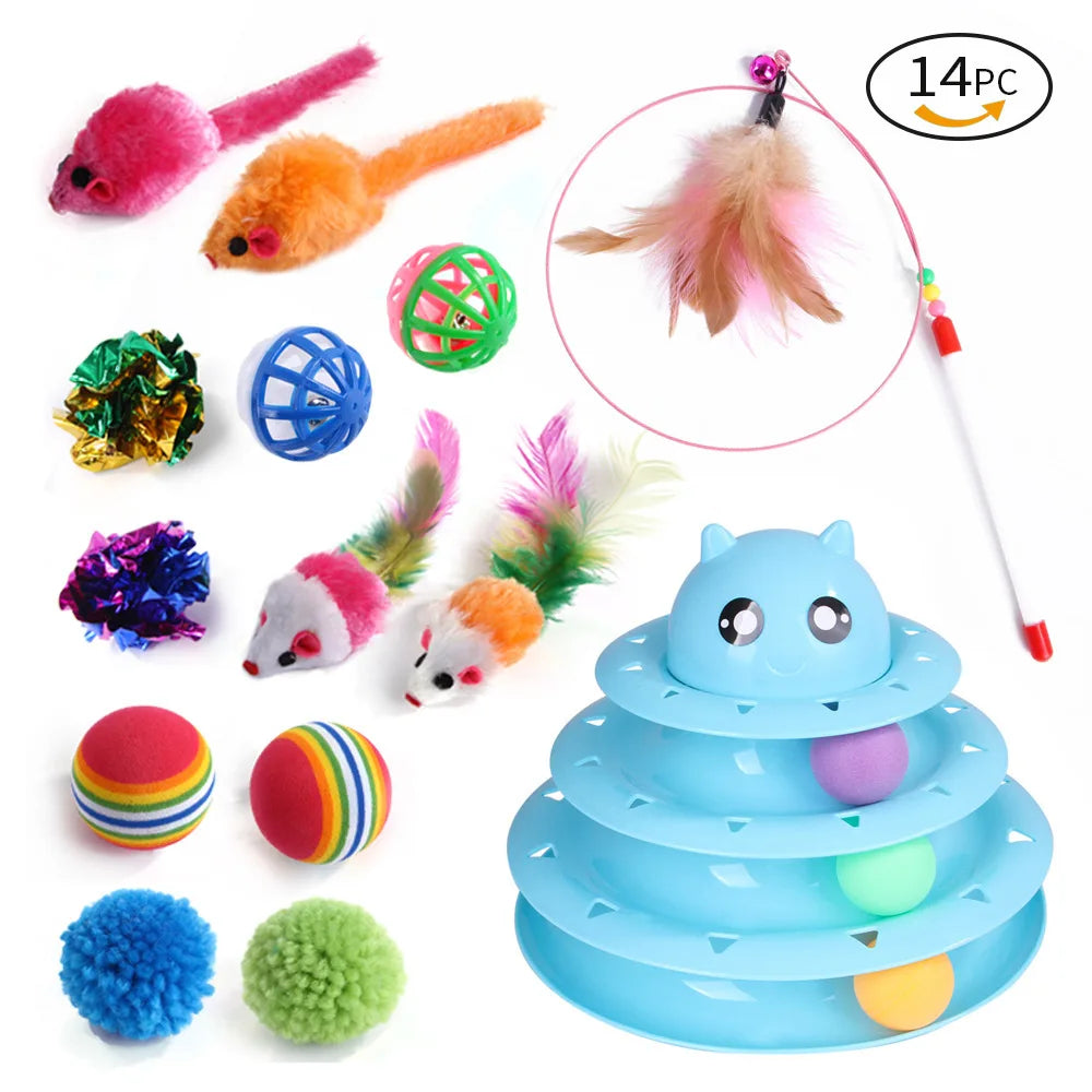 Interactive Cat Toy Combination Set for Fun Play - Smarsty