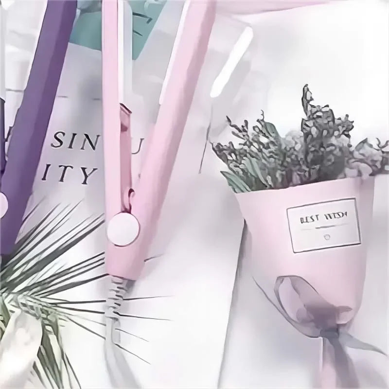 Portable Mini Hair Straightener for Quick Styling - Smarsty