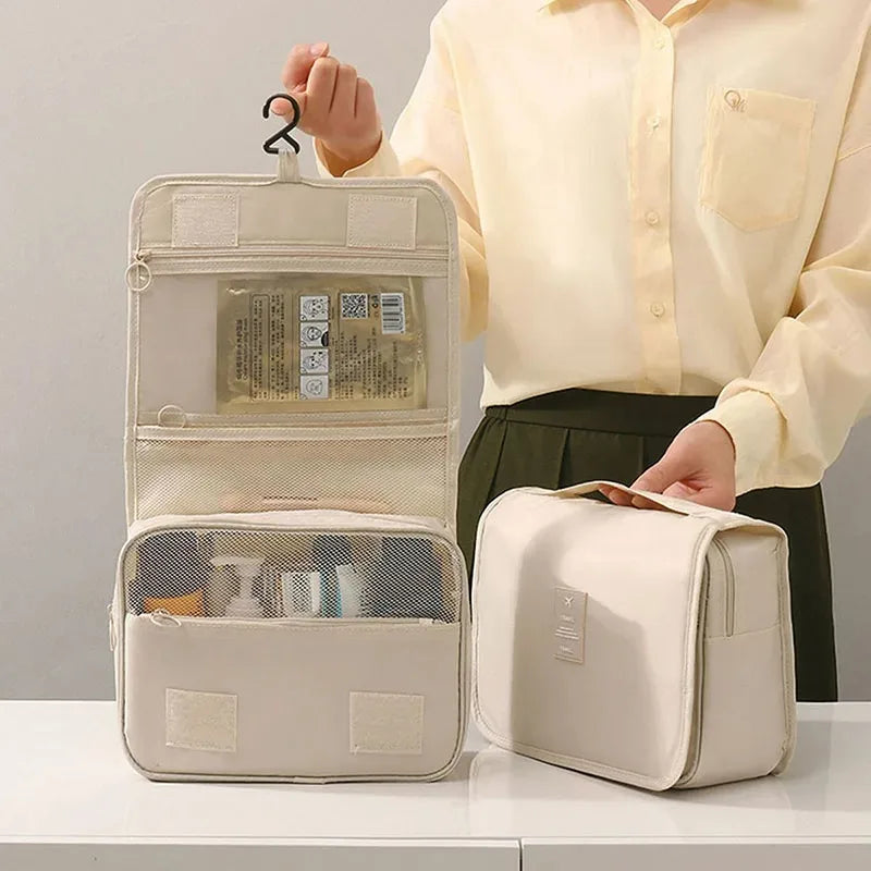 High Quality Travel Makeup Bag Waterproof Toiletries Organizer Women Neceser Bathroom Hook Wash Pouch Hook Makeup Storage Bag - Smarsty