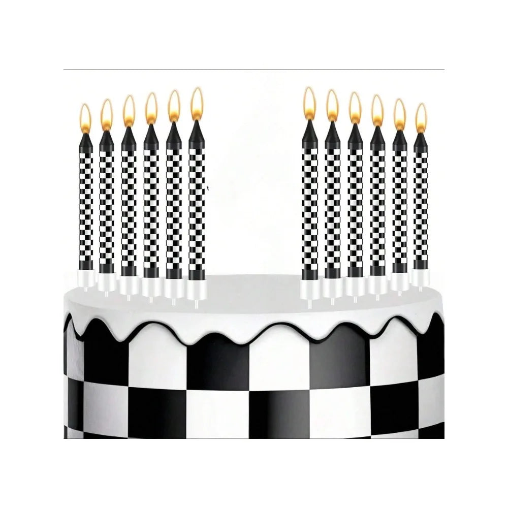 6/12/48pcs/1case Birthday Candles Spiral Cake Candles Long Thin Cake Candles For Wedding Party And Cake Decoration - Smarsty