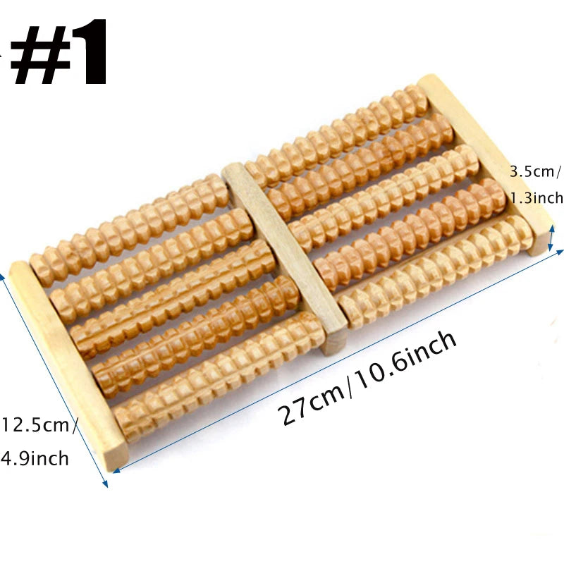 Wooden Foot Roller for Plantar Fasciitis Relief - Smarsty
