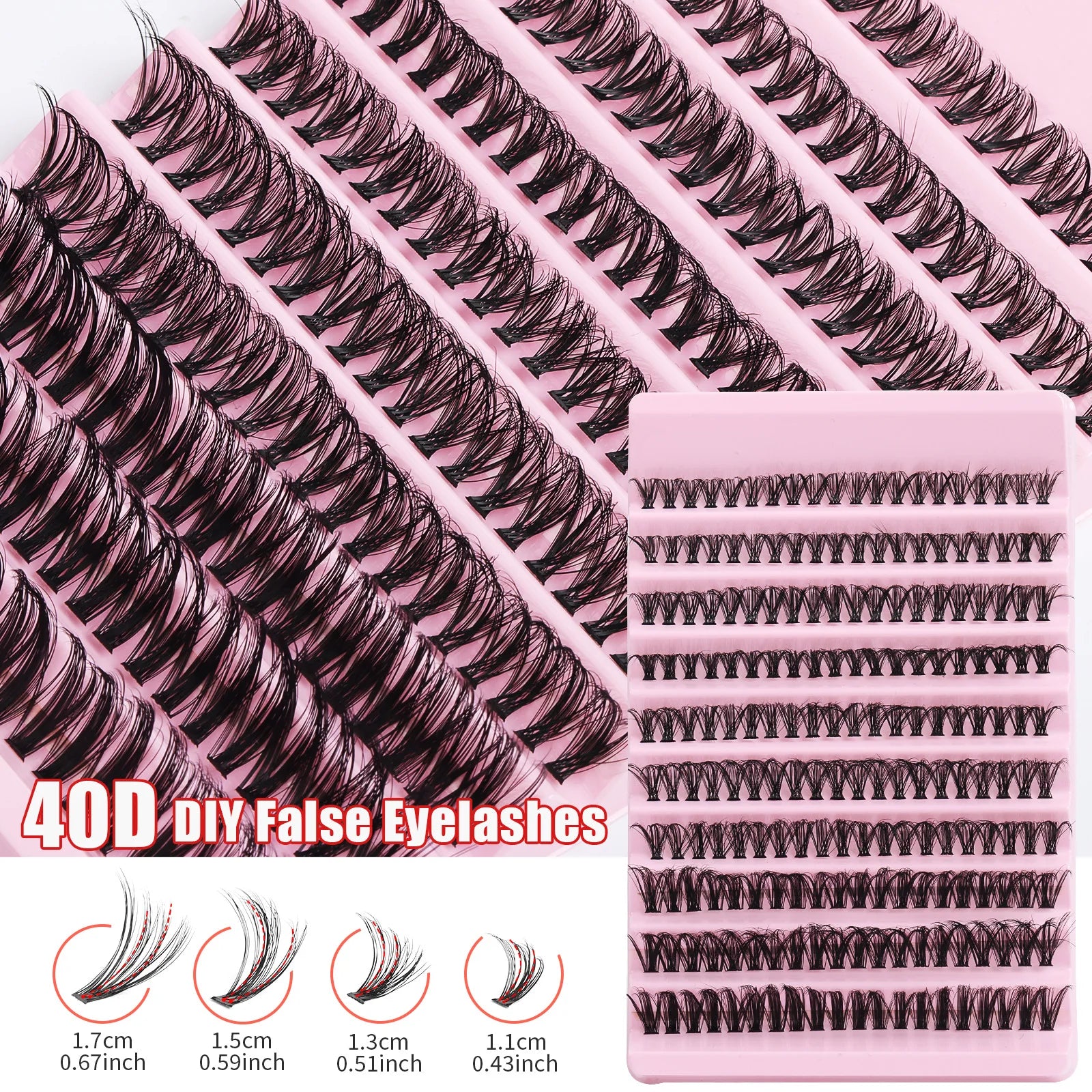 MJ Individual Cluster Lashes for Natural Volume Extensions - Smarsty
