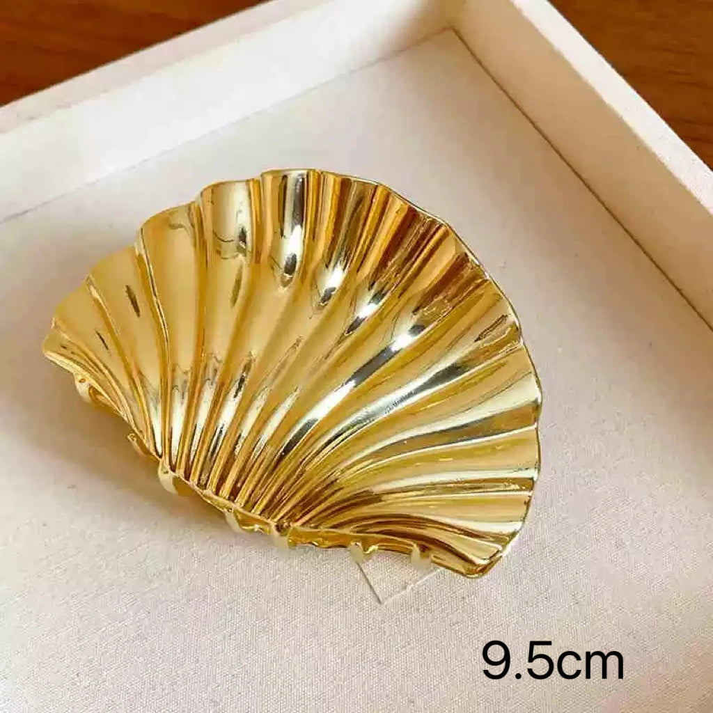 Large Silver Heart Hair Claw Clip Elegant Secure Hold - Smarsty