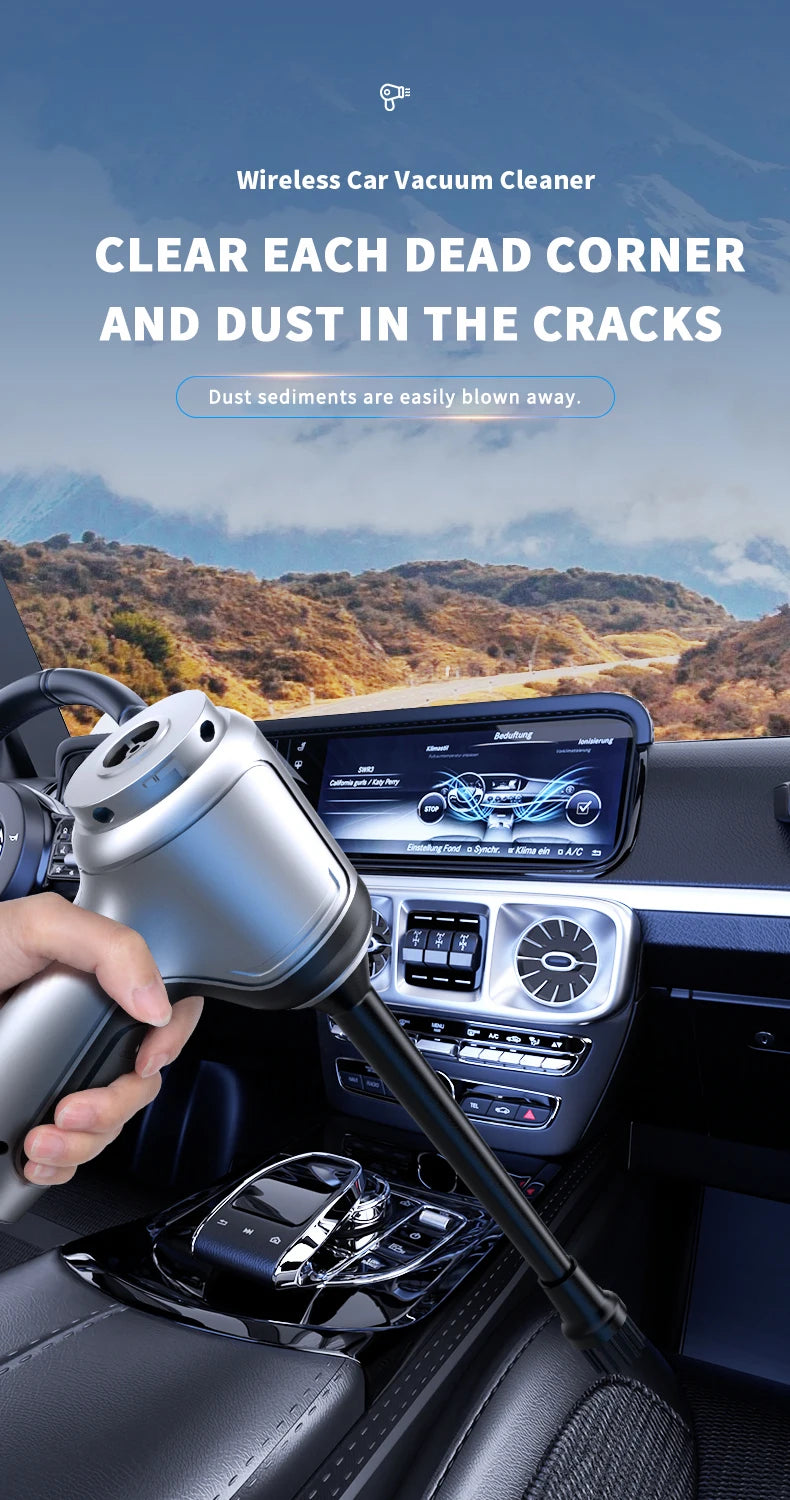 Cordless Car Vacuum Cleaner With Strong Suction Power - Smarsty