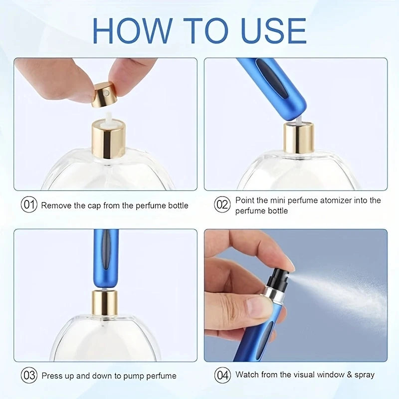 Travel Size 5ml Portable Spray Bottles Set - Smarsty