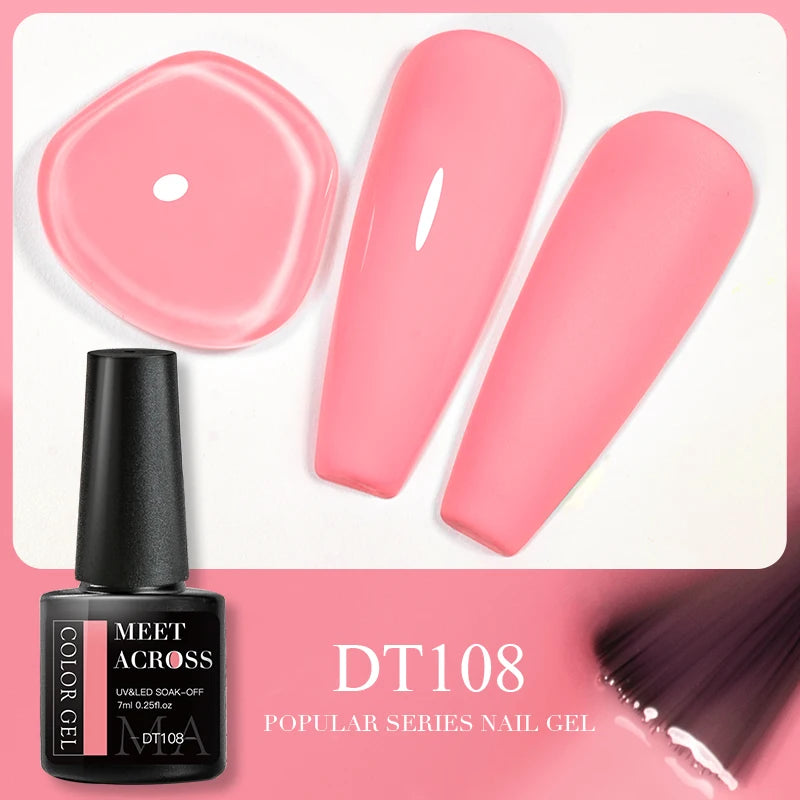 Pink Dried Flower Gel Nail Polish for Fairy Nail Art - Smarsty