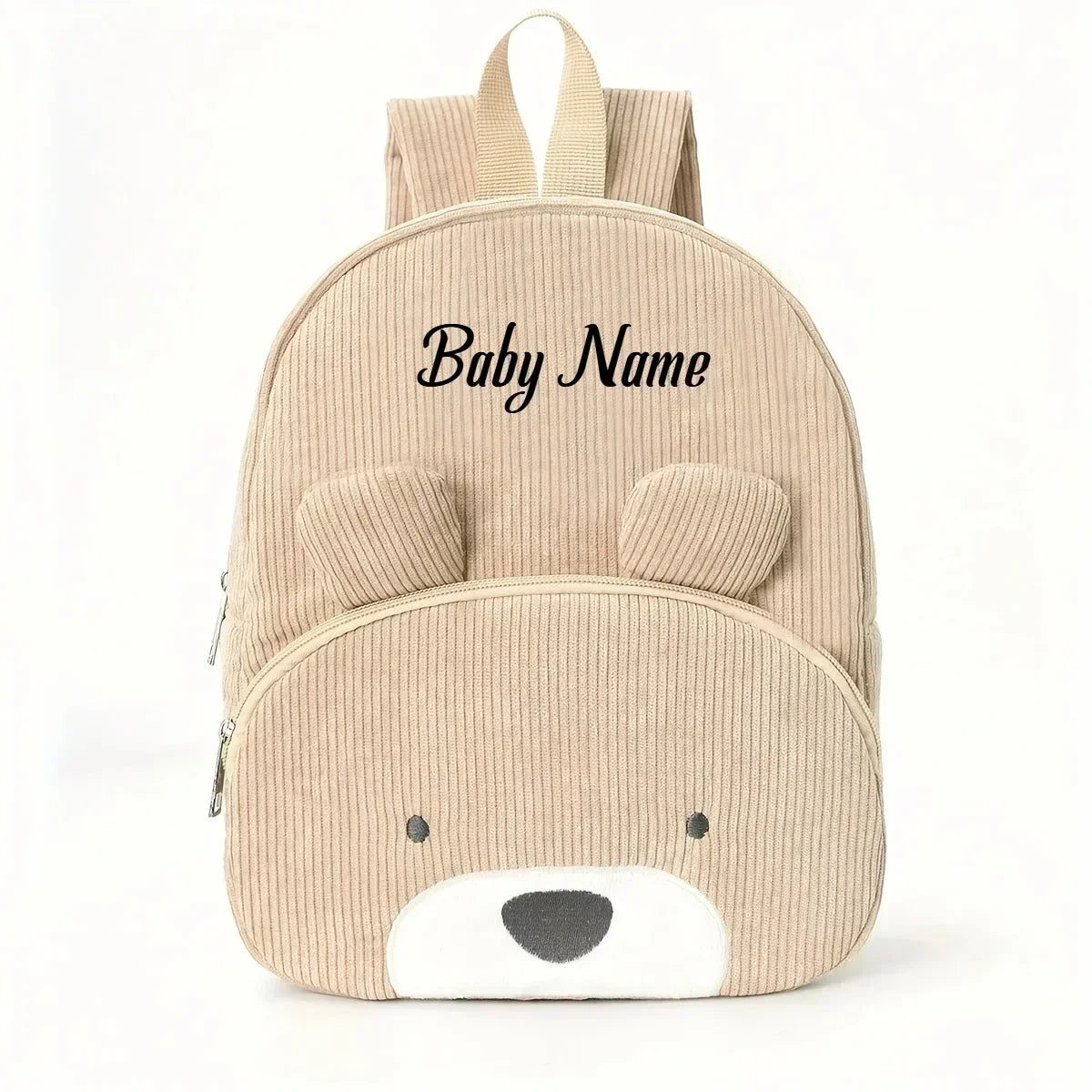 Custom Name Toddler Backpack Cartoon Bear Large Capacity - Smarsty
