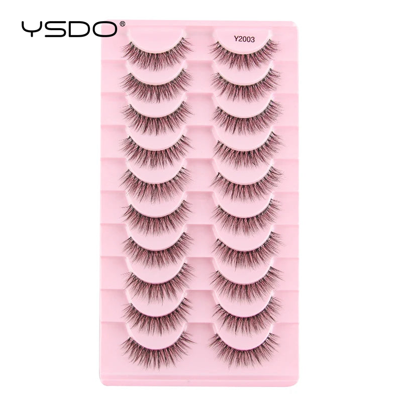 YSDO Natural Full Cat Eye False Eyelashes 3D Effect - Smarsty