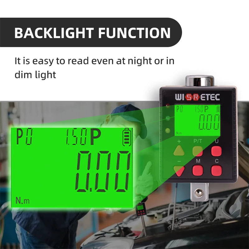 Digital Torque Meter Adjustable Professional Electronic Wrench - Smarsty