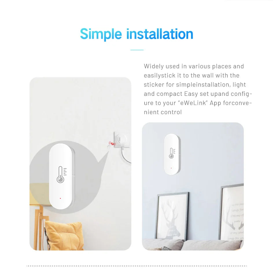 ZigBee Smart Temperature Humidity Sensor with App Control - Smarsty