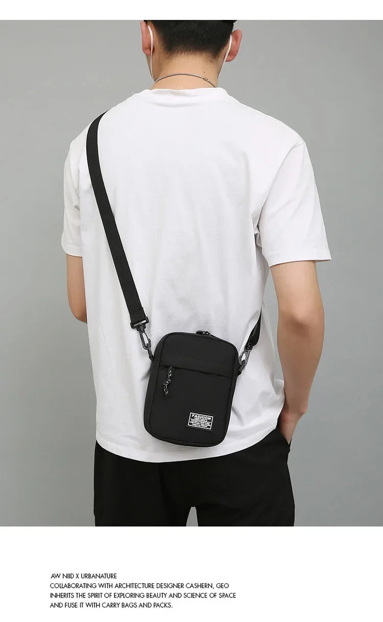 Compact Square Crossbody Bag With Oxford Cloth Durability - Smarsty