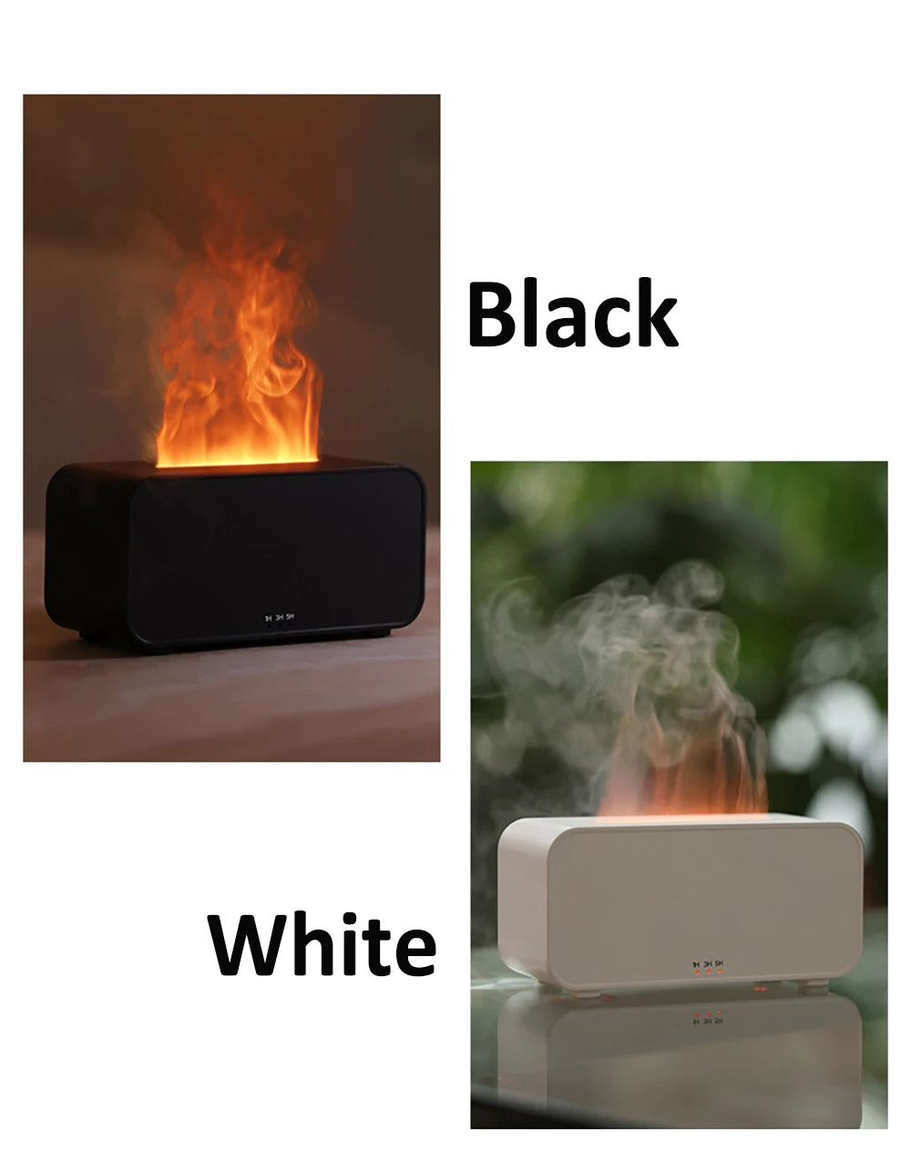 Mini Flame Aroma Diffuser With LED Light - Smarsty