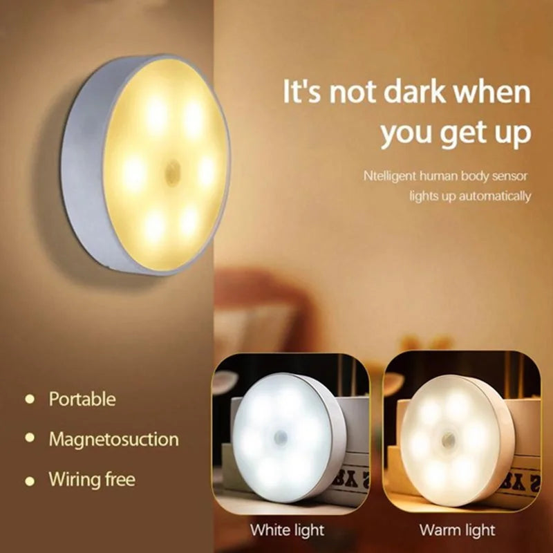Rechargeable Motion Sensor LED Night Light for Home - Smarsty