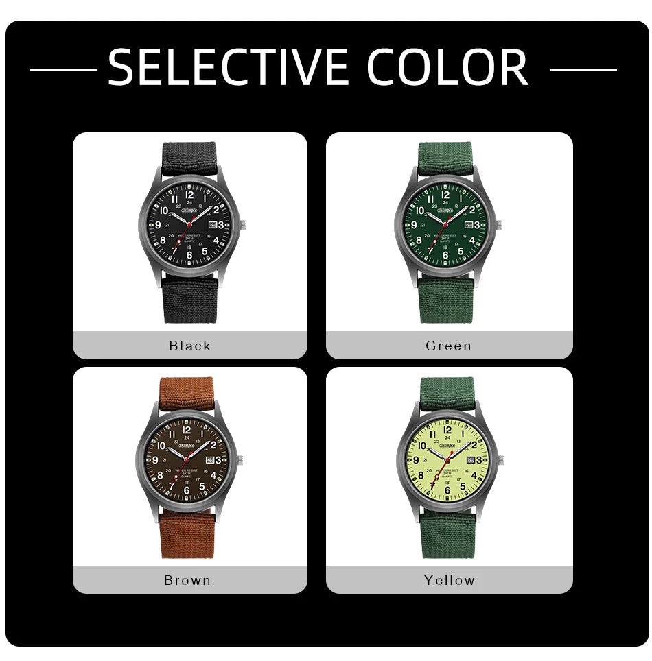 Luxury Mens Luminous Quartz Watch with Calendar - Smarsty