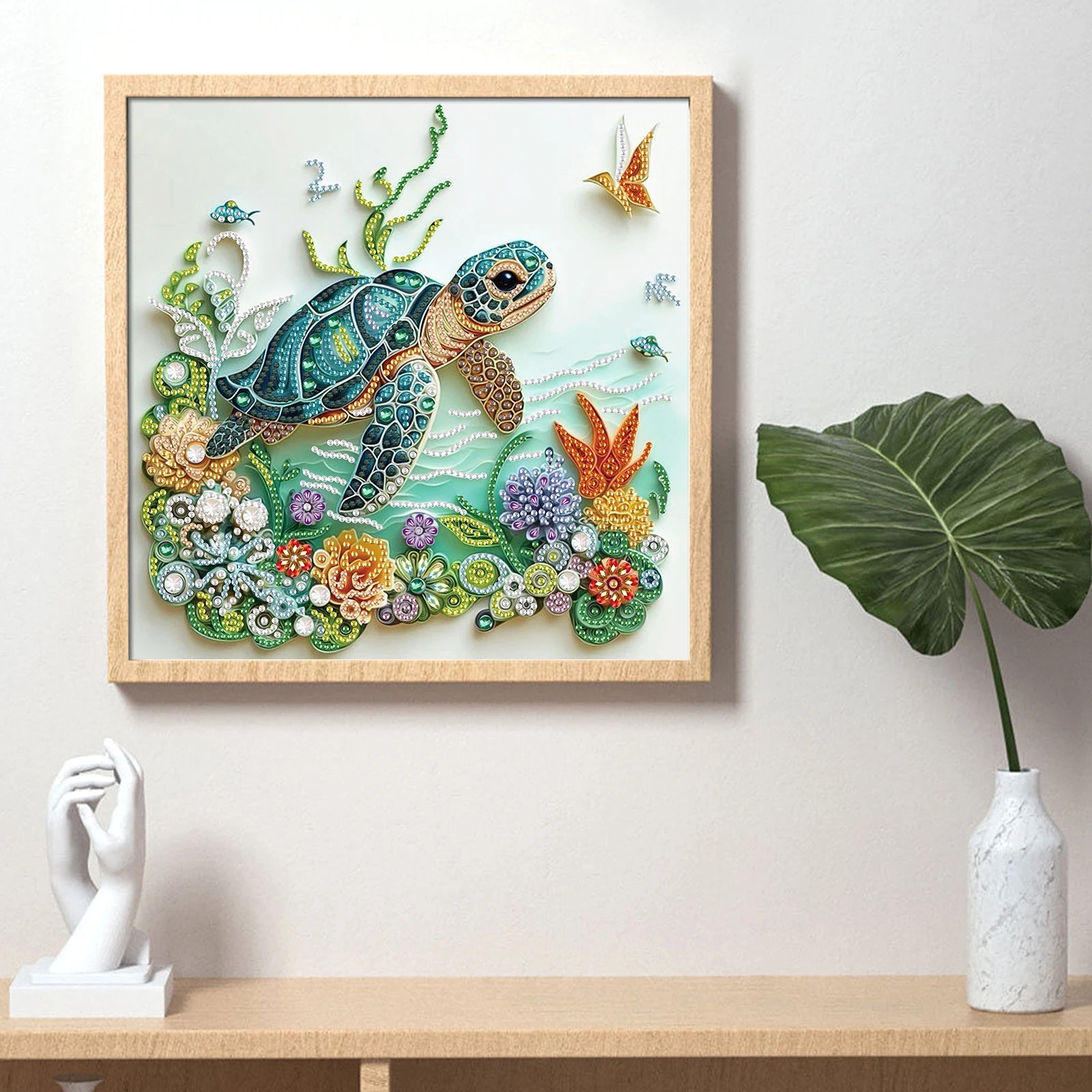 DIY Turtle and Flower 5D Diamond Art Kit for Beginners - Smarsty