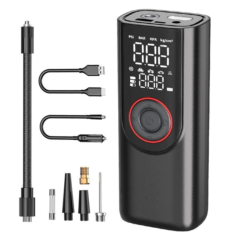 Portable Cordless Tire Inflator Pump Fast Inflate Car Bike - Smarsty