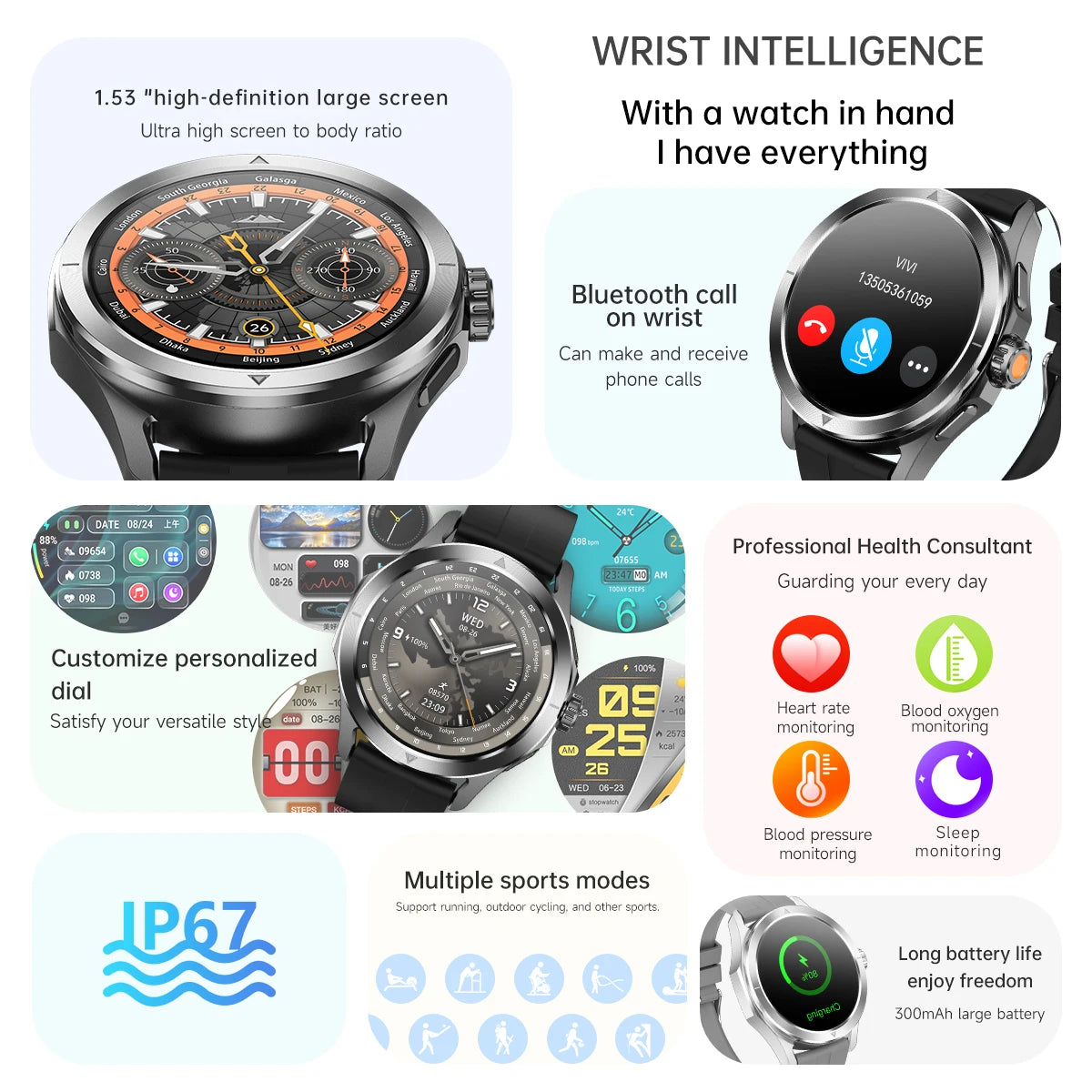 Xiaomi S4 Ultra Smart Watch With GPS Waterproof Sports Features - Smarsty