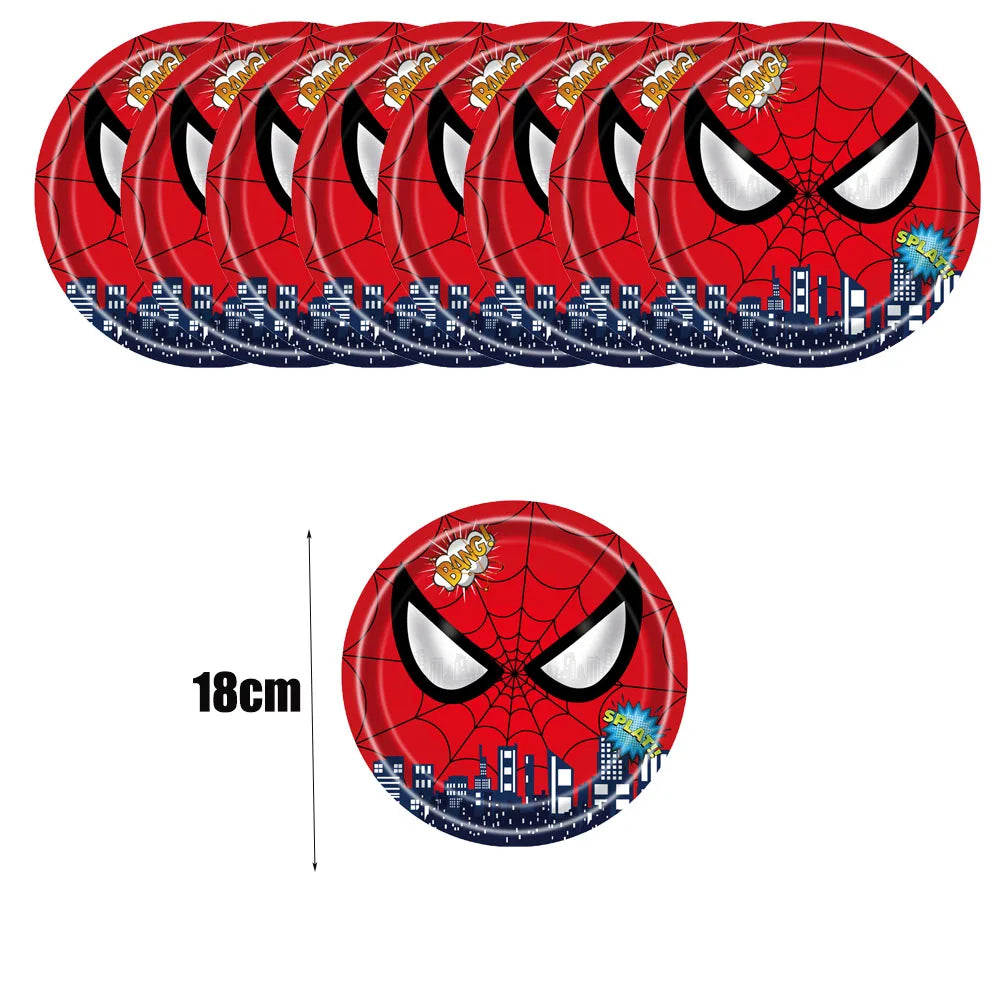 Disney Spiderman Birthday Party Supplies Set - Smarsty
