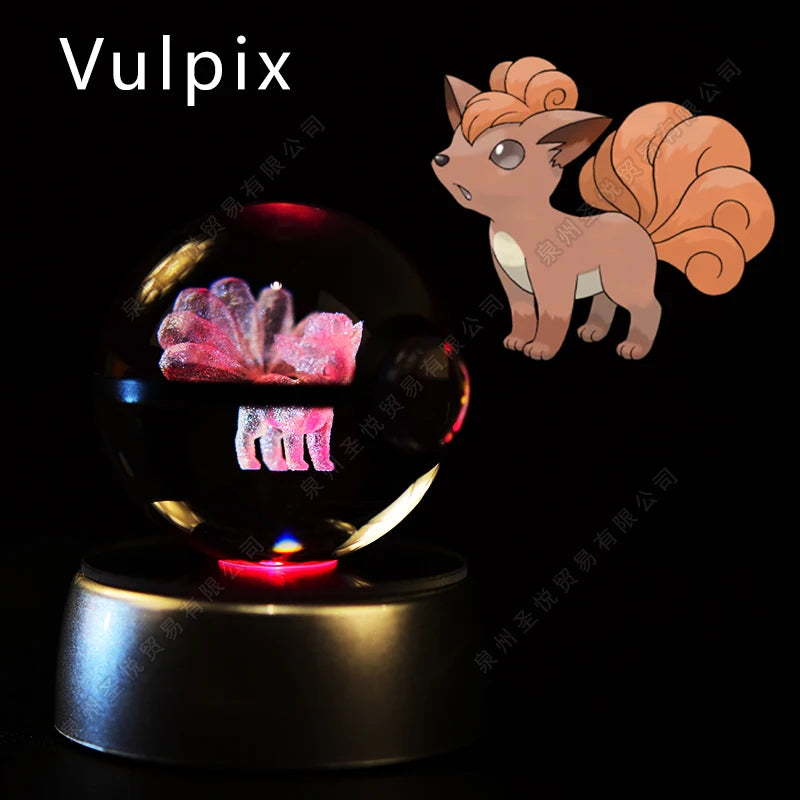3D Pokemon Crystal Ball Night Light Lamp - Smarsty
