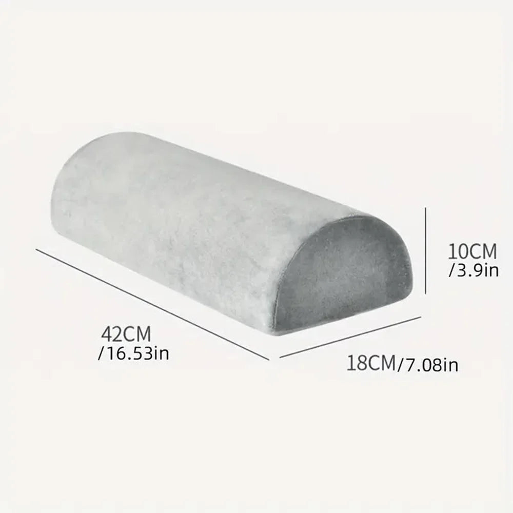Half Moon Memory Foam Bolster Pillow for Comfort Support - Smarsty