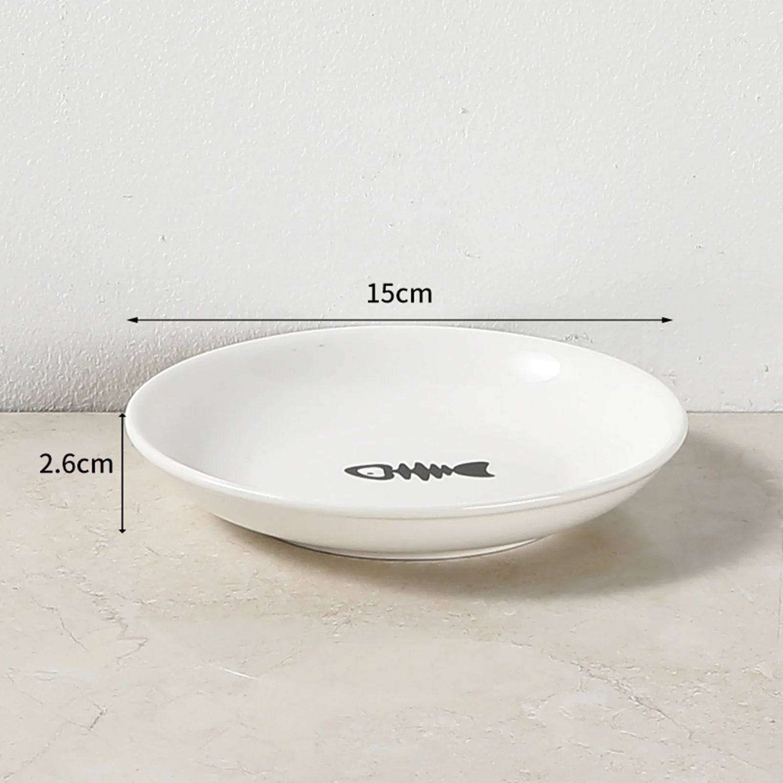 Ceramic Cat Food Bowl with Whisker-Friendly Design - Smarsty