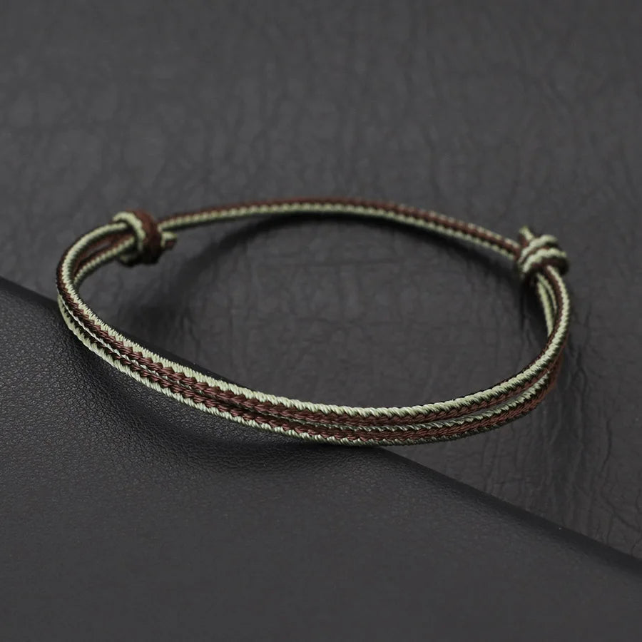 Grade A Weaven String Bracelet For Men Casual Outdoor Use - Smarsty