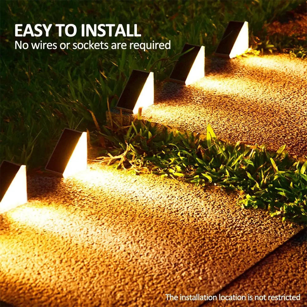 Outdoor Solar Step Lights with RGB Colors for Safe Pathways - Smarsty