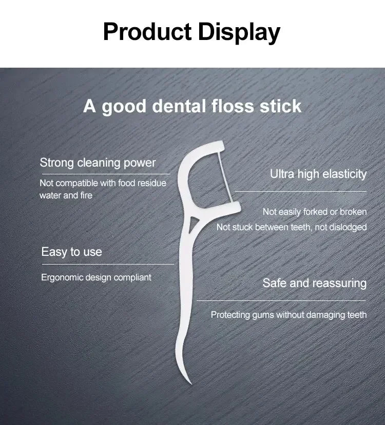 Disposable Dental Floss Sticks for Effective Oral Care - Smarsty