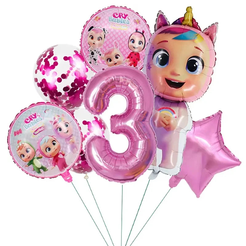 Cry Babies Birthday Party Decorations Tableware Set - Smarsty