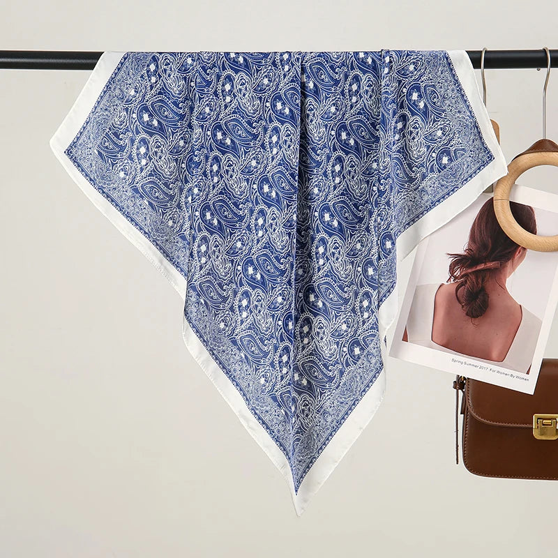 Elegant Silk Floral Hairbands and Neck Scarves - Smarsty