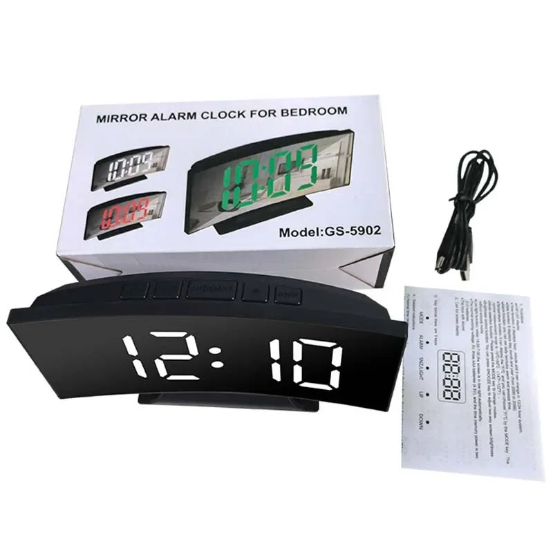 LED Digital Alarm Clock with Large Display and Temperature - Smarsty
