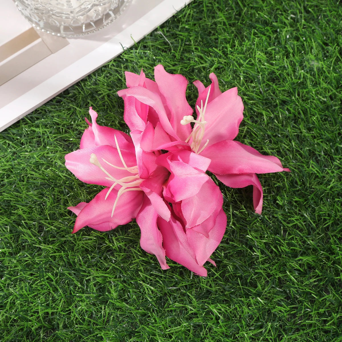 Bohemian Orchid Flower Hair Clips for Weddings - Smarsty
