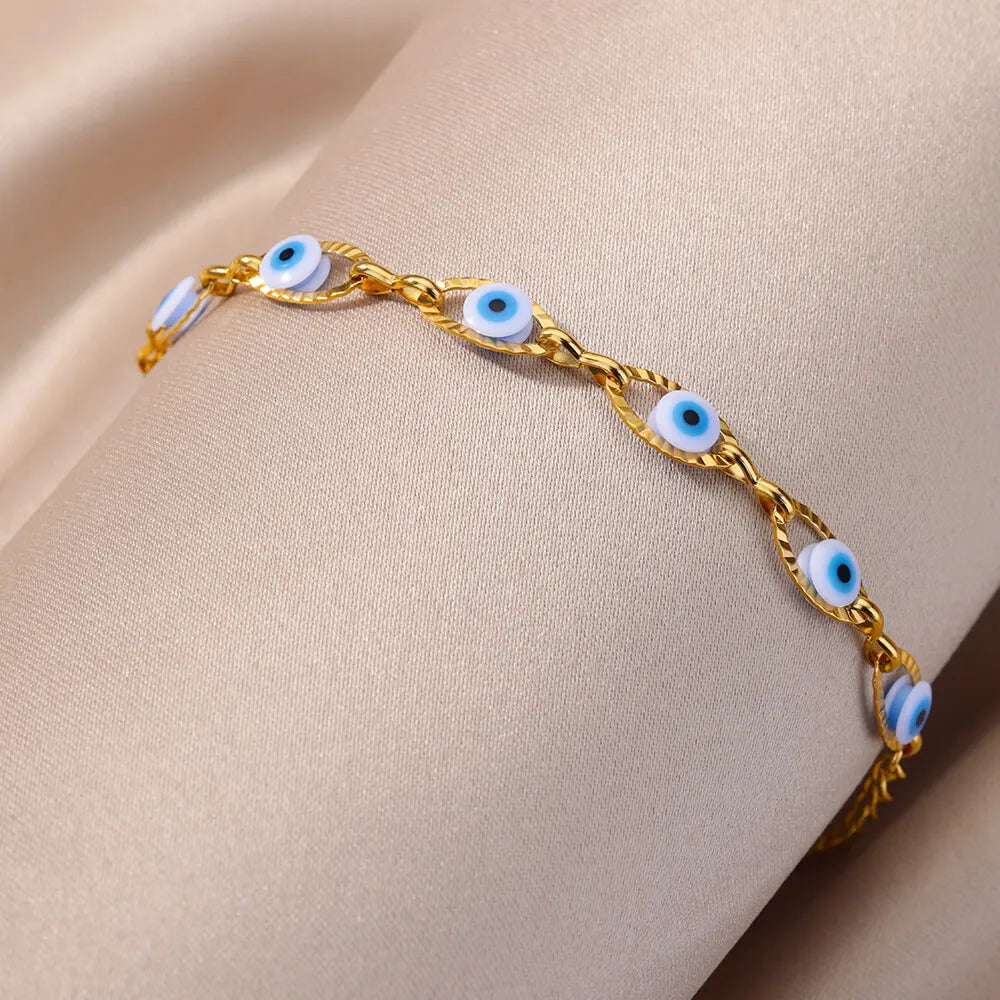 Gothic Rainbow Evil Eye Bracelet for Women - Smarsty
