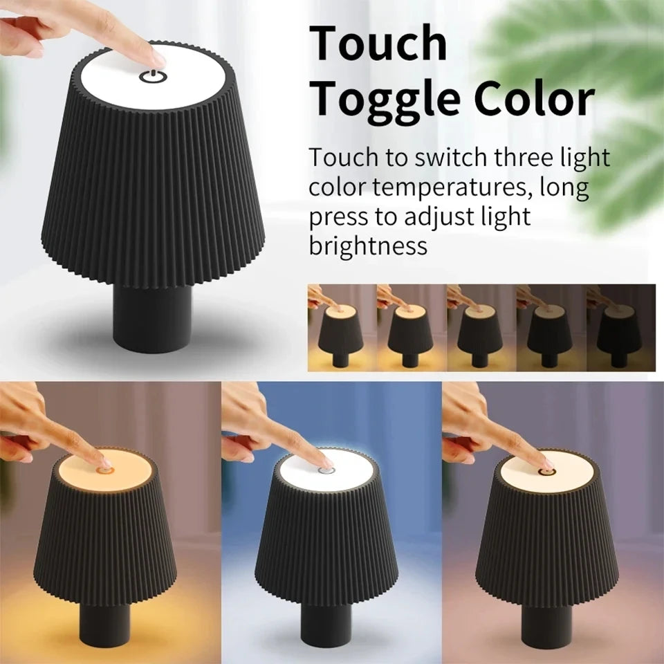 Rechargeable LED Desk Lamp with Touch Dimming Feature - Smarsty