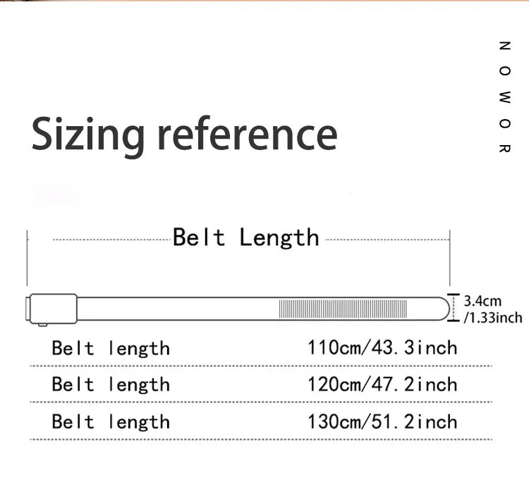 Men's Toothless Automatic Buckle Belt Casual Business Waistband - Smarsty