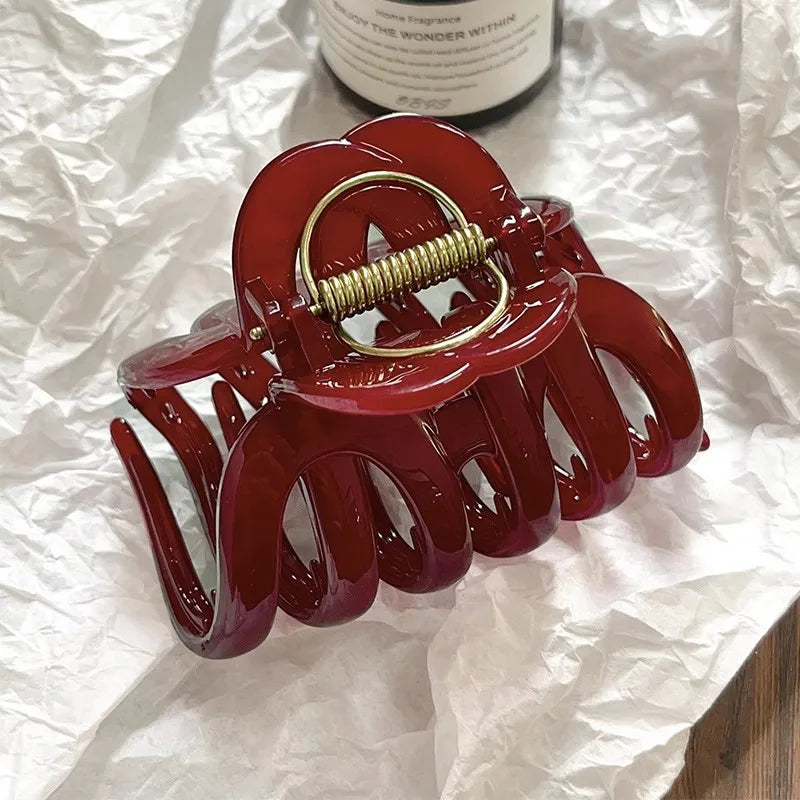 Pumpkin Hair Claw Clip For Women Strong Hold Accessory - Smarsty