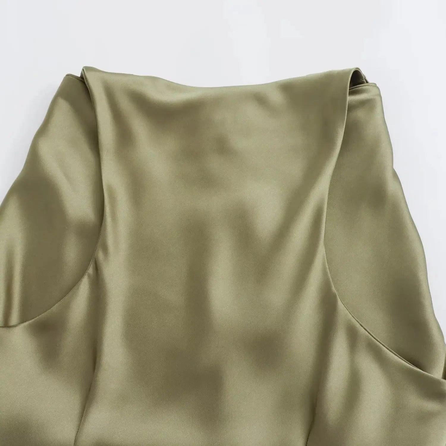 TRAF Satin Long Dresses for Women 2024 Summer Slip Midi Dress Woman Sexy Evening Party Dress Sleeveless Female Elegant Dresses - Smarsty
