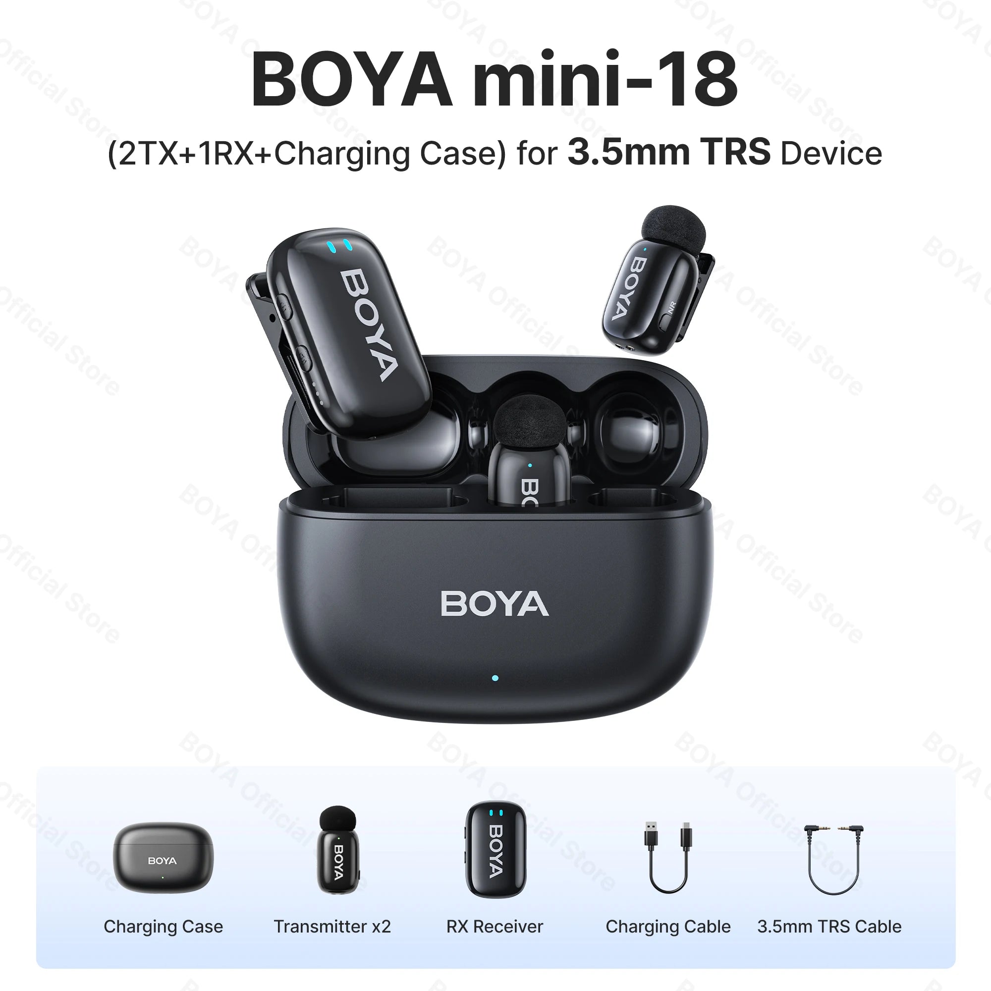 Boya Mini Wireless Lavalier Microphone for Mobile Recording - Smarsty