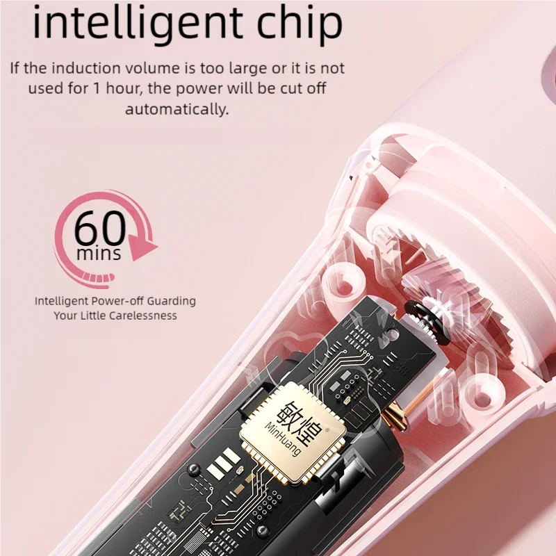 Professional 32mm Ceramic Hair Curling Iron with Automatic Shut Off - Smarsty