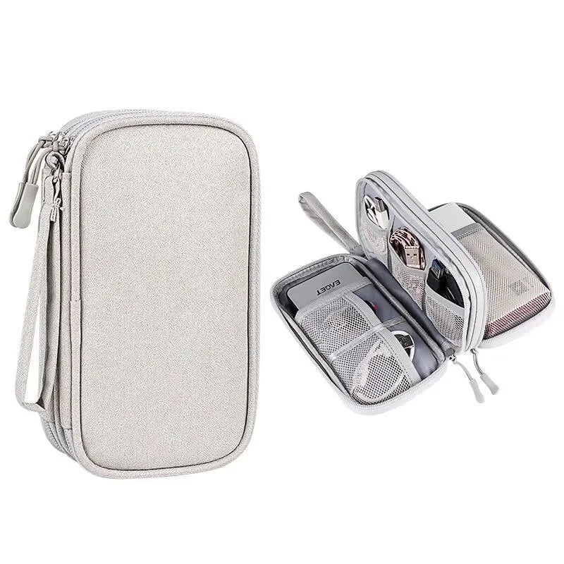 Portable Travel Cable Organizer Bag With Multi Layer - Smarsty