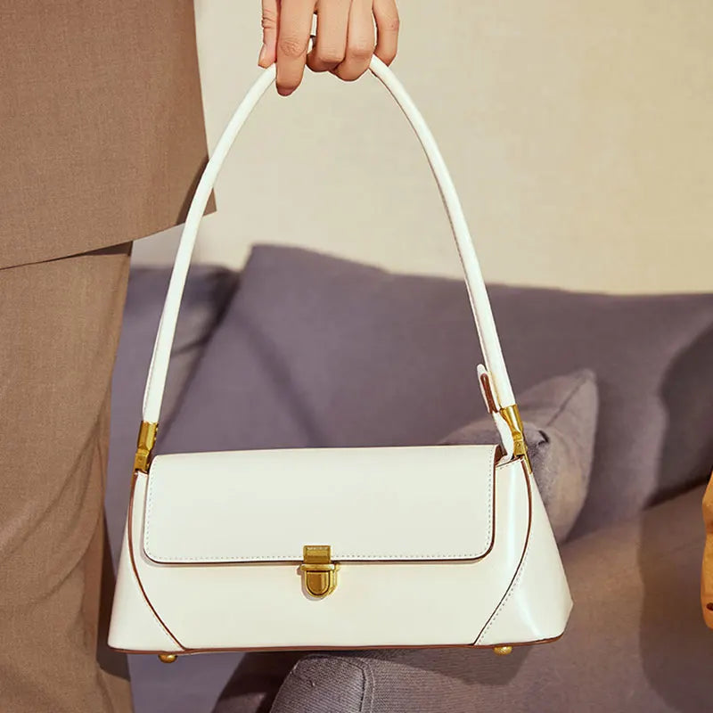 Lux Baguette Bag For Women Genuine Leather Shoulder - Smarsty