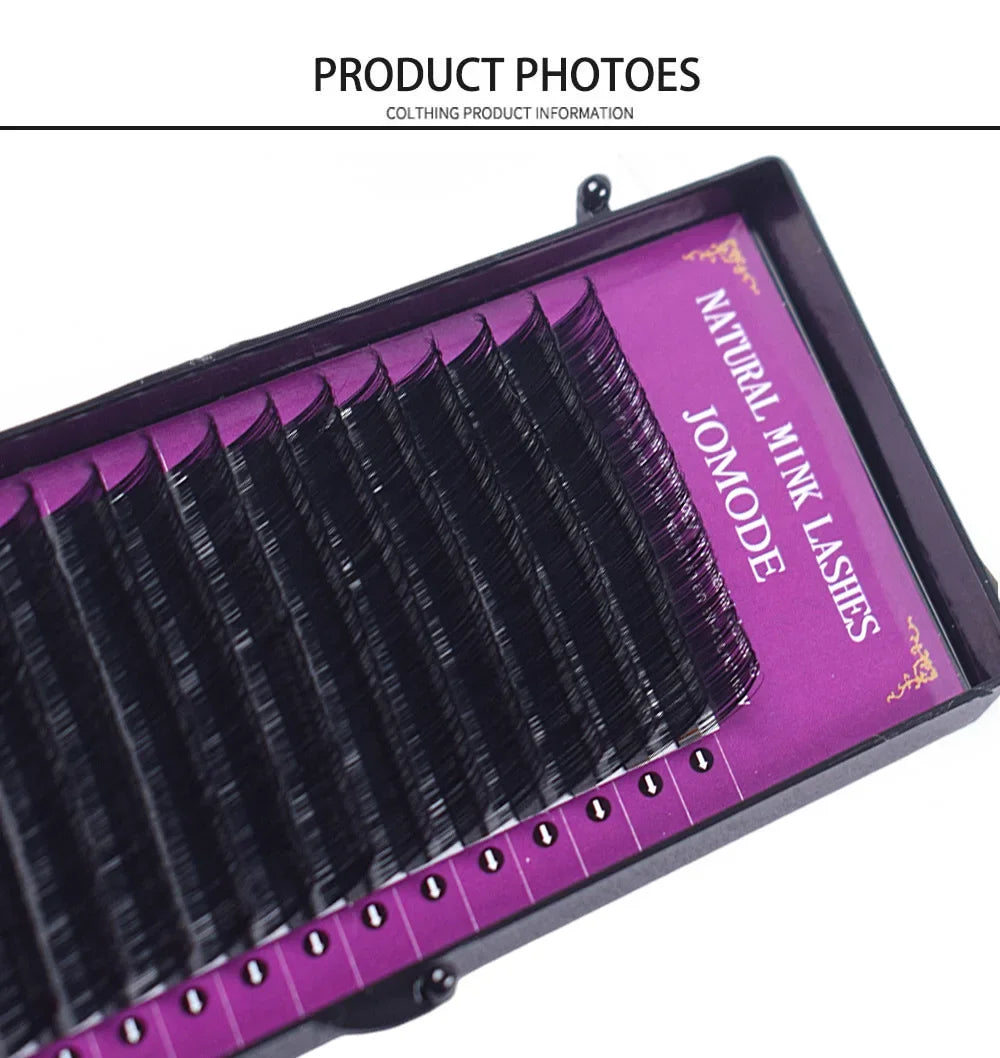 16 Rows Black Matte Eyelash Extensions for Natural Look - Smarsty