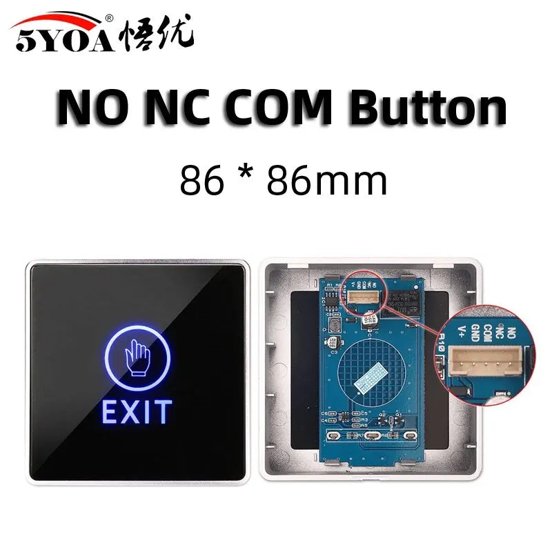 No Touch Exit Push Button Door Access Control - Smarsty